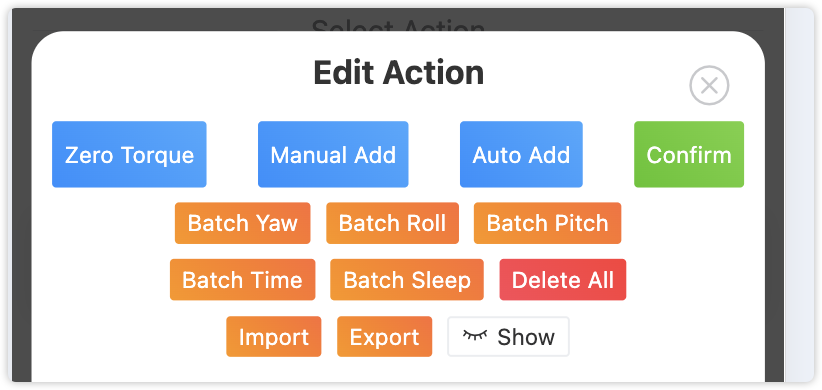 Edit Function Buttons