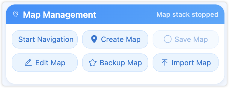 Map management UI
